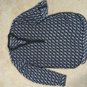 Women's black & white Roz & Ali blouse